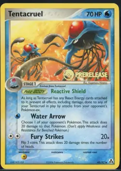 Tentacruel 45/92 PRERELEASE Uncommon Legend Maker Pokemon NM - Image 2