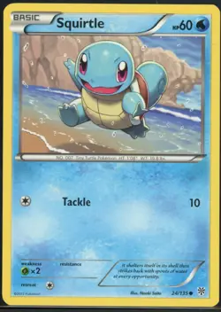 Squirtle 24/135 Common Plasma Storm Pokemon NM - Image 2
