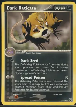Dark Raticate 17/109 Rare Team Rocket Returns Pokemon NM - Image 2