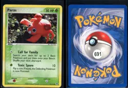 Paras 72/112 Reverse Holo Common FireRed & LeafGreen Pokemon NM - Image 1