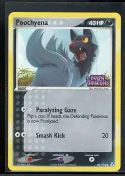 Poochyena 80/110 Reverse Holo Common Holon Phantoms Pokemon NM - Image 2