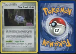 Claw Fossil 91/110 Reverse Holo Common Holon Phantoms Pokemon NM - Image 1