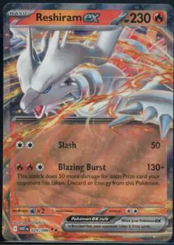 Reshiram ex 020/086 Double Rare White Flare Pokemon NM - Image 2