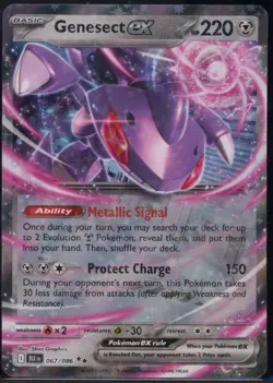Genesect ex 067/086 Double Rare Black Bolt Pokemon NM - Image 2