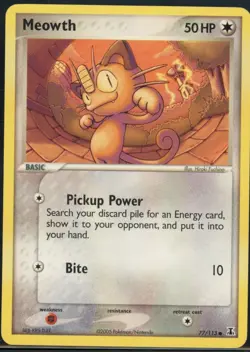 Meowth 077/113 Common Delta Species Pokemon NM - Image 2