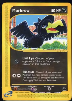 Murkrow 79/144 Common Skyridge Pokemon NM - Image 2