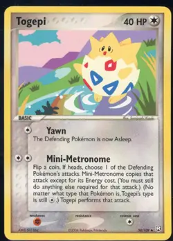Togepi 50/109 Uncommon Team Rocket Returns Pokemon NM - Image 2