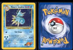 Misty's Seadra 9/132 PRERELEASE Rare Holo Gym Heroes Pokemon MP - Image 1