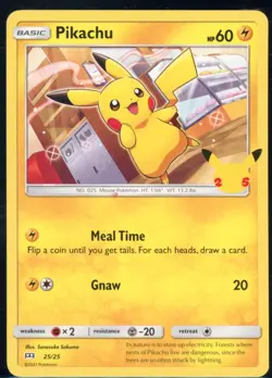 Pikachu 25/25 McDonald's Collection 2021 Pokemon NM - Image 2