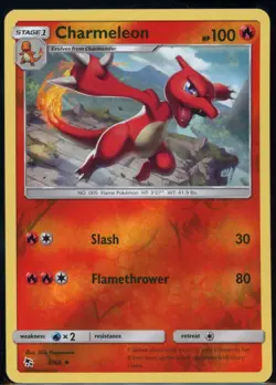 Charmeleon 8/68 Reverse Holo Uncommon Hidden Fates Pokemon NM - Image 2