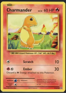 Charmander 9/108 Common Evolutions Pokemon NM - Image 2