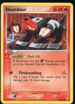 Houndour 60/109 Common Team Rocket Returns Pokemon NM - Image 2