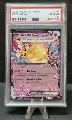 2024 POKEMON Paldea Evolved Holo #093 DEDENNE EX PSA 10 GEM MINT - Image 1