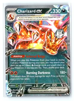 POKEMON CHARIZARD EX -196 196 SCARLET & VIOLET PROMO NM - Image 1