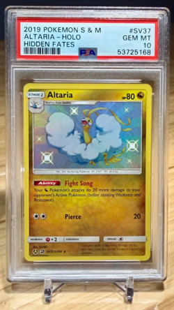 Altaria SV37/SV94 PSA 10 Pokemon Hidden Fates: Shiny Vault Shiny Holo Rare - Image 1