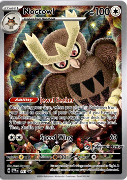 Noctowl 141 Pokemon Center Exclusive Pokemon Scarlet & Violet Promo NM - Image 1