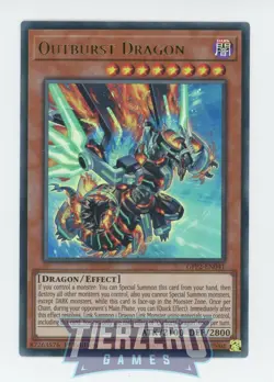 Yugioh Outburst Dragon GFP2-EN041 Ultra Rare 1st Edition Near Mint - Image 1