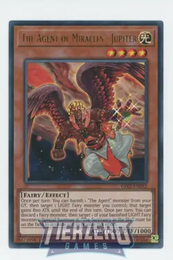 Yugioh The Agent of Miracles - Jupiter GFP2-EN052 Ultra Rare 1st Edition Near Mi - Image 1