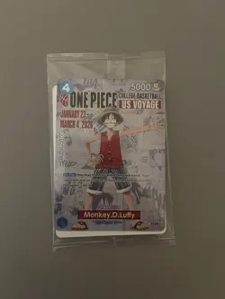 Namco Monkey.D.Luffy P-055 One Piece CCG Promotion Character Card English - Image 1