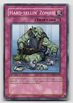 Yugioh Hard-sellin' Zombie Common FOTB-EN057 NM - Image 1