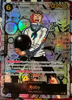 EB04-044 Koby SR Alt Art Manga Adventure on Kami’s Island One Piece TCG English - Image 1