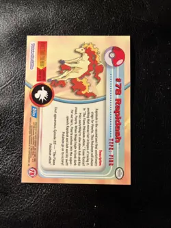 2000 Pokemon RAPIDASH #78 [Non-Holo] Topps Blue Logo - Image 2
