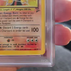 PSA 7 NEAR MINT 2000 Pokemon Charizard #4 Holo Base Set 2 - Image 2