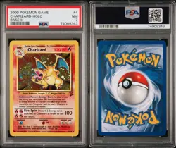 2000 Pokemon Base Set 2 Holo #4 Charizard PSA 7 - Image 3