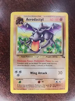 Aerodactyl Fossil Non Holo Pokemon Card WOTC - Image 1