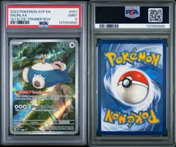 Pokemon TCG Snorlax SVP 051 151 Elite Trainer Box Black Star Promo Card - PSA 9 - Image 3