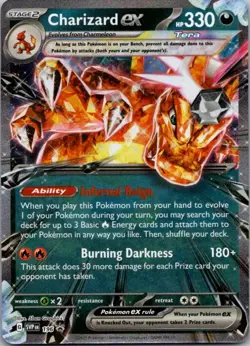 Charizard ex Holofoil Promo SV: Scarlet & Violet Promo Cards 196 NM - Image 1