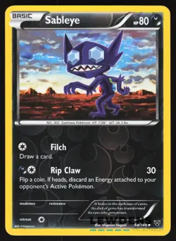 Sableye - 68/146 - Uncommon Reverse Holo - XY Base - Pokemon Card - Image 1