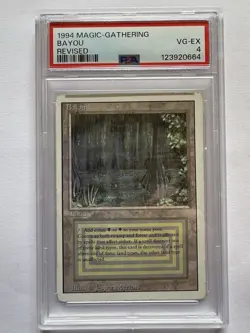 Magic: The Gathering Bayou Revised Edition VG-EX Graded Card - Image 1