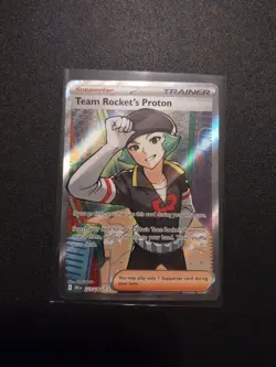 Pokemon TCG: Team Rocket's Proton 227/182 Destined Rivals Holo Double Rare NM - Image 1