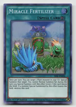 Yugioh Miracle Fertilizer Super Rare SESL-EN056 NM - Image 1