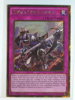 Yugioh King's Consonance PGL3-EN019 Gold Secret Rare 1st Ed NM - Image 1