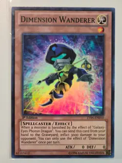 Yugioh Dimension Wanderer ZTIN-EN010 Super Rare 1st Edition NM - Image 1