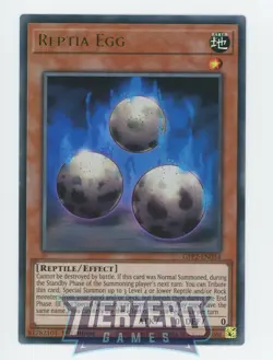 Yugioh Reptia Egg GFP2-EN034 Ultra Rare 1st Edition Near Mint - Image 1