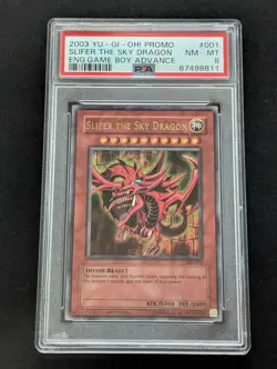 Yu-Gi-Oh! Slifer The Sky Dragon Game Boy Advance Ultra Rare Promo GBI-001 PSA 8 - Image 1