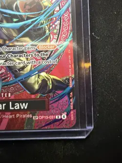 Bandai One Piece CCG Trafalgar Law OP13-031 SP Blocker Character Card English - Image 5