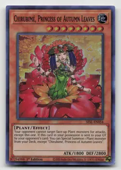 Yugioh Chirubime, Princess of Autumn Leaves Super Rare SESL-EN054 NM - Image 1