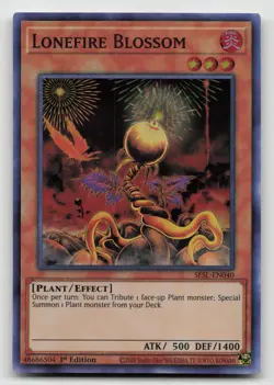 Yugioh Lonefire Blossom Super Rare SESL-EN040 NM - Image 1