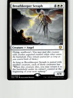 Breathkeeper Seraph 31 Commander: Innistrad: Crimson Vow Magic: The Gathering LP - Image 1