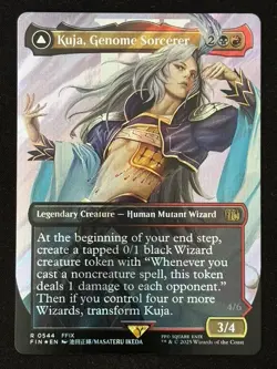 1x MTG Kuja, Genome Sorcerer (Borderless) (Surge Foil) - FINAL FANTASY (FIN) - Image 1