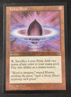 MTG: Lotus Petal, TEMPEST!!! LP, almost MINT!!! Magic the Gathering. - Image 1