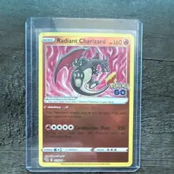 Pokemon Radiant Charizard Holo Radiant Rare Pokemon GO 012/078 Card NM - Image 3