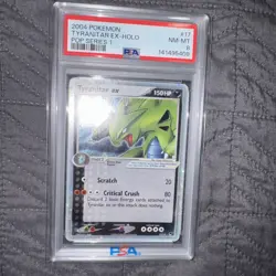 Pokemon Tyranitar ex POP Series 1 Holo Ultra Rare #17 PSA 8 - Image 1
