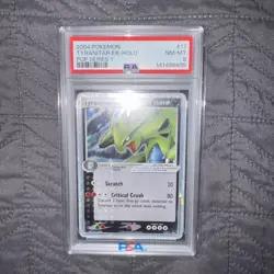 Pokemon Tyranitar ex POP Series 1 Holo Ultra Rare #17 PSA 8 - Image 3