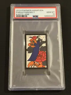 2013 POKEMON HANAFUDA KANTO JUNE PARAS/PARASECT - PSA 10 - Image 1