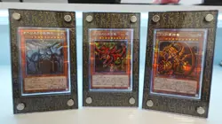 Yugioh God Box Prismatic Secret Rare PGB1-JPS01-03 Obelisk Slifer Ra SLABBED SET - Image 1